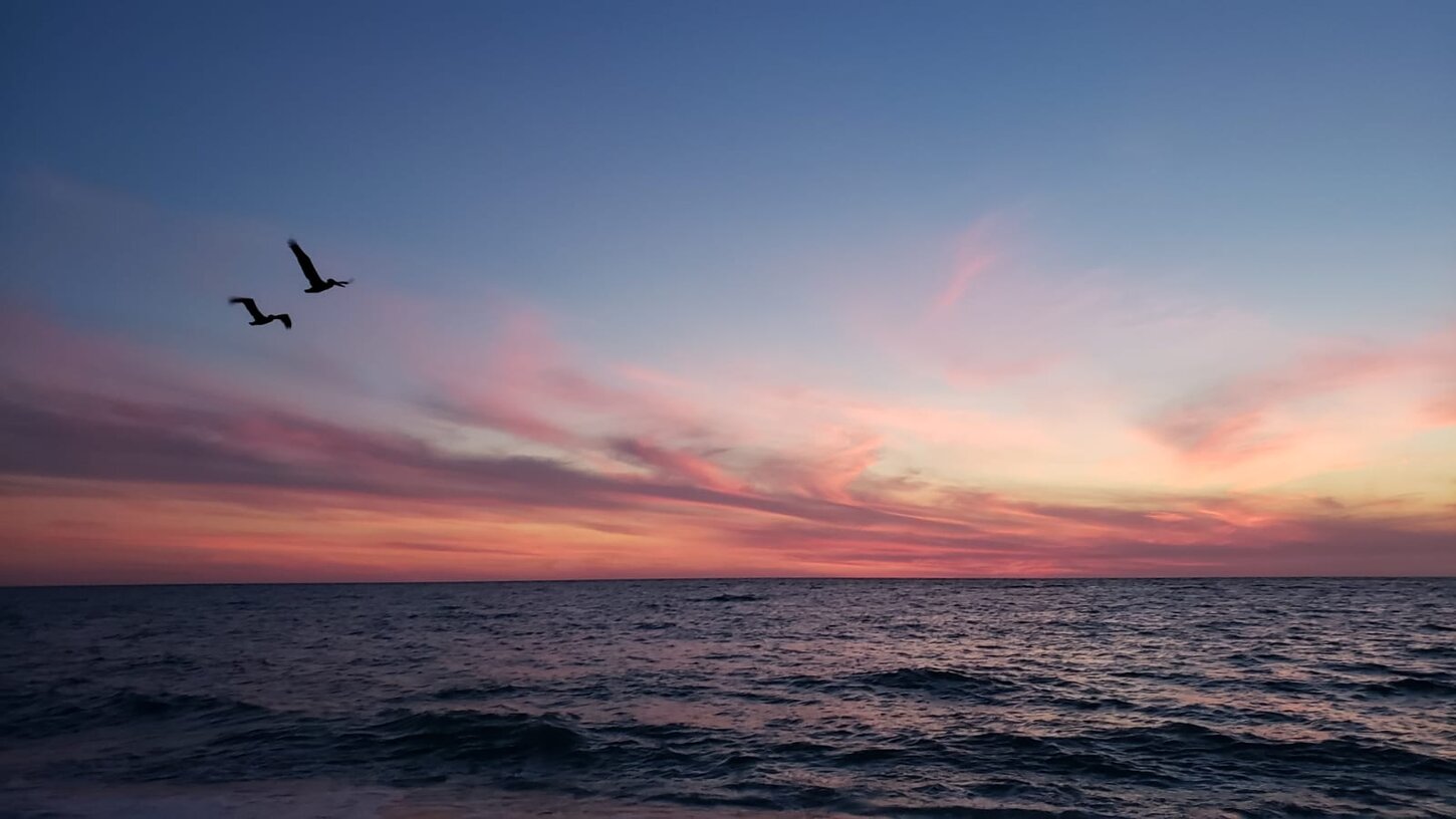Beautiful Sunsets on Uncrowded White Sandy Beaches