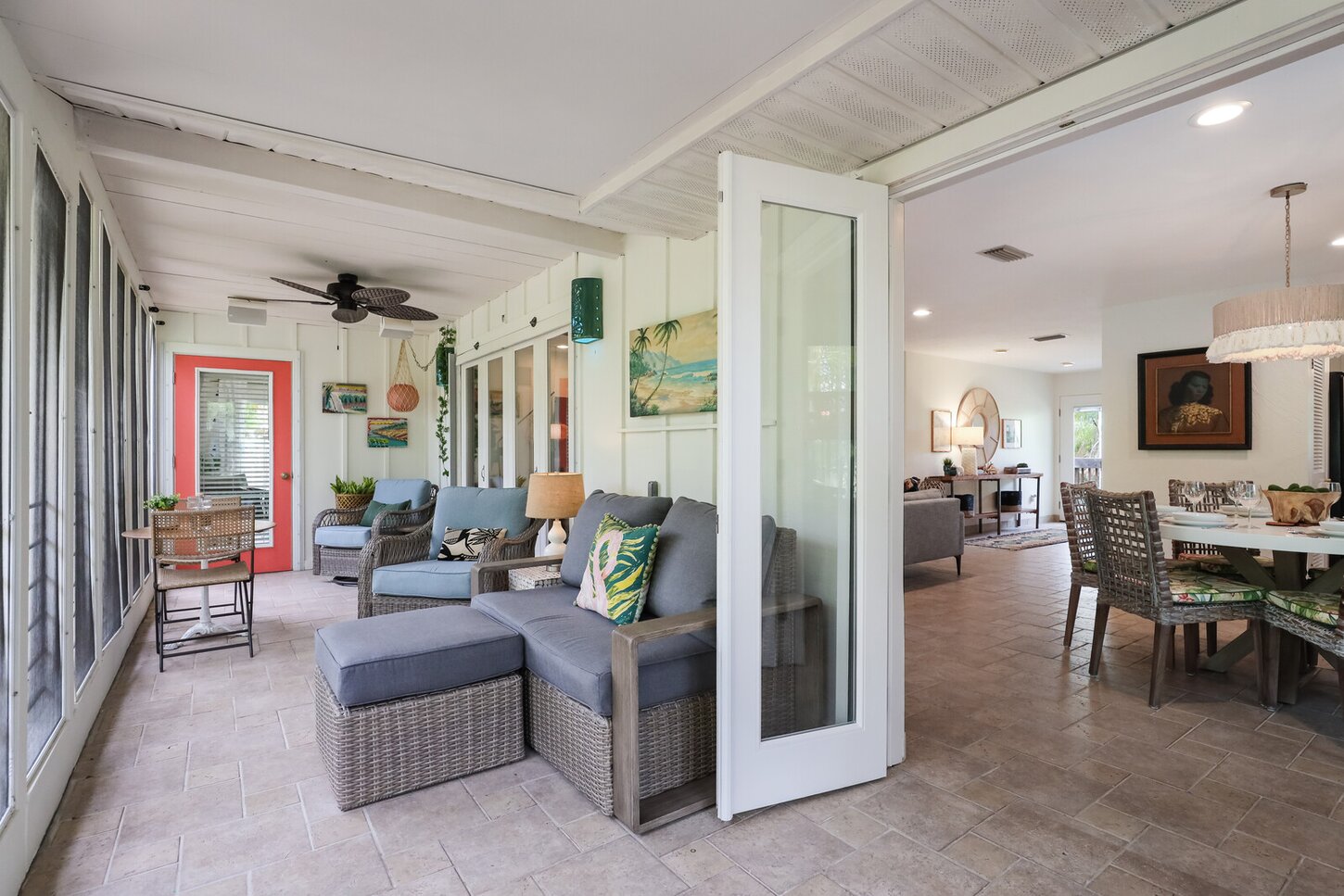 Covered sun room