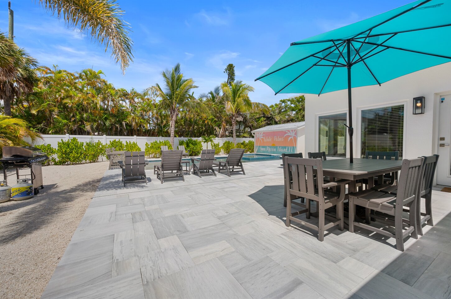 Huge back patio
