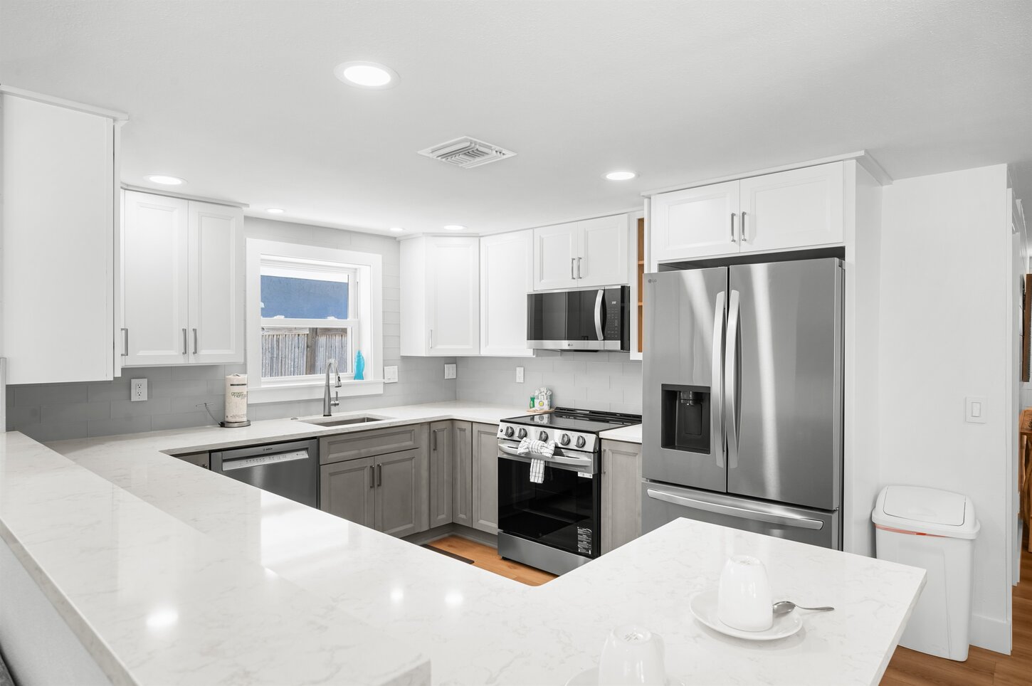 Freshly remodeled kitchen