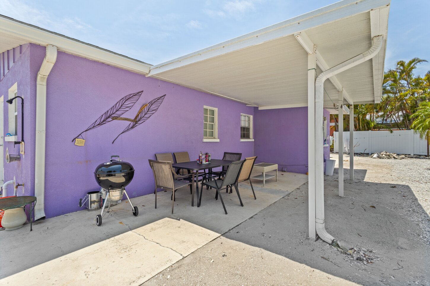 Covered patio.