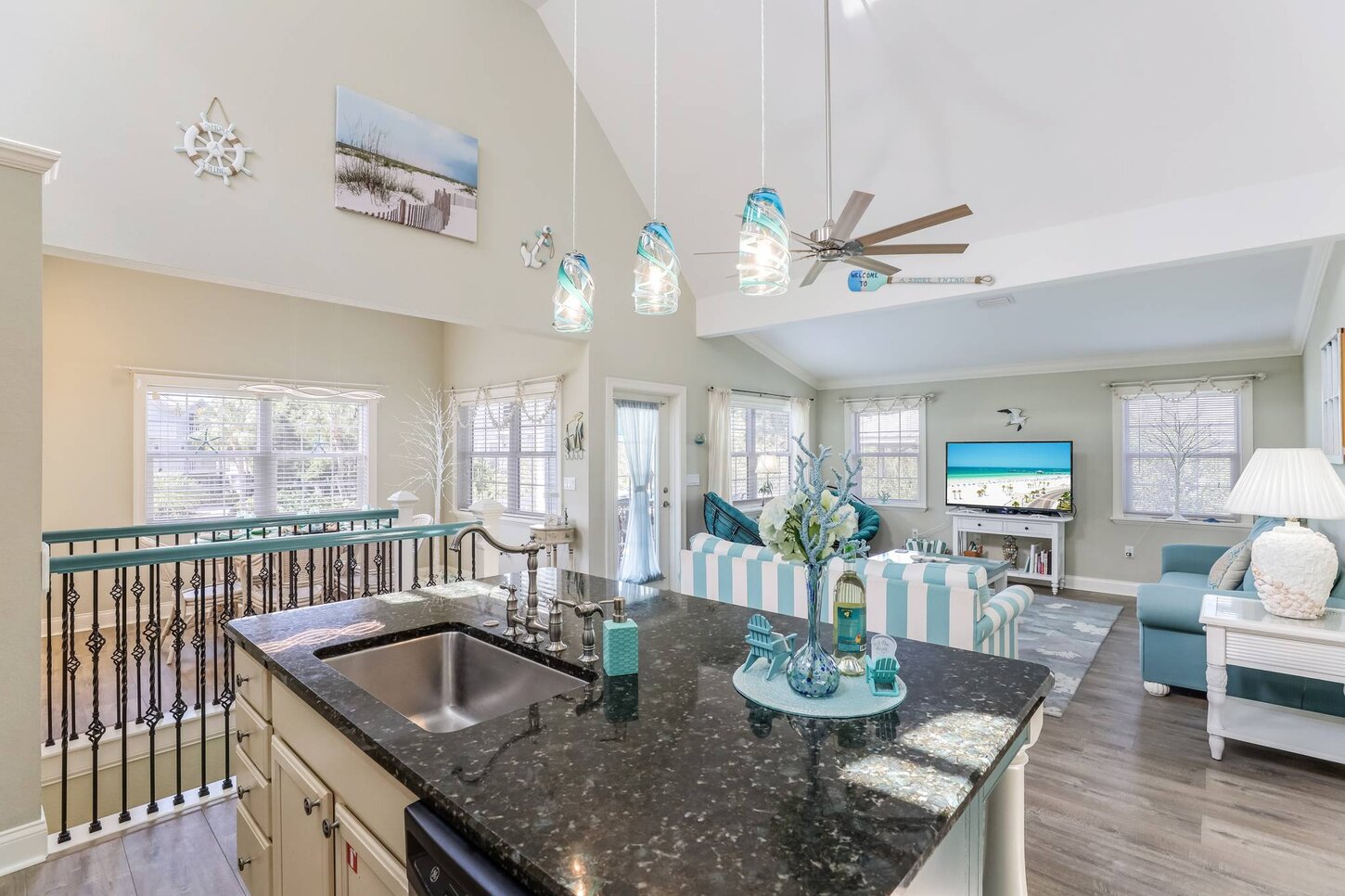 Kitchen and living room combo