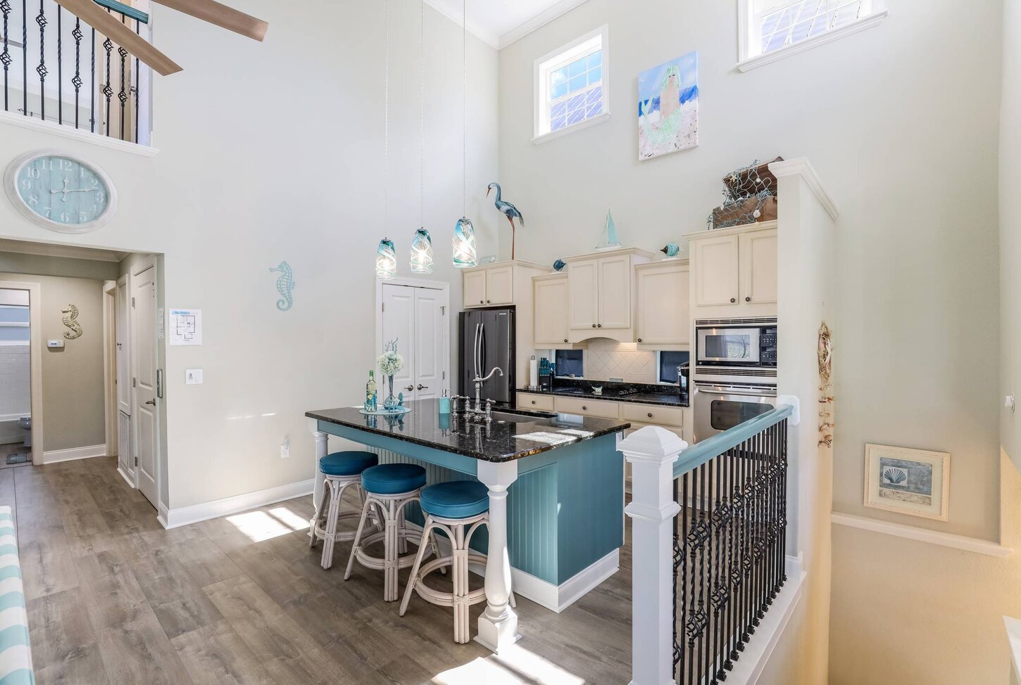 Open kitchen area