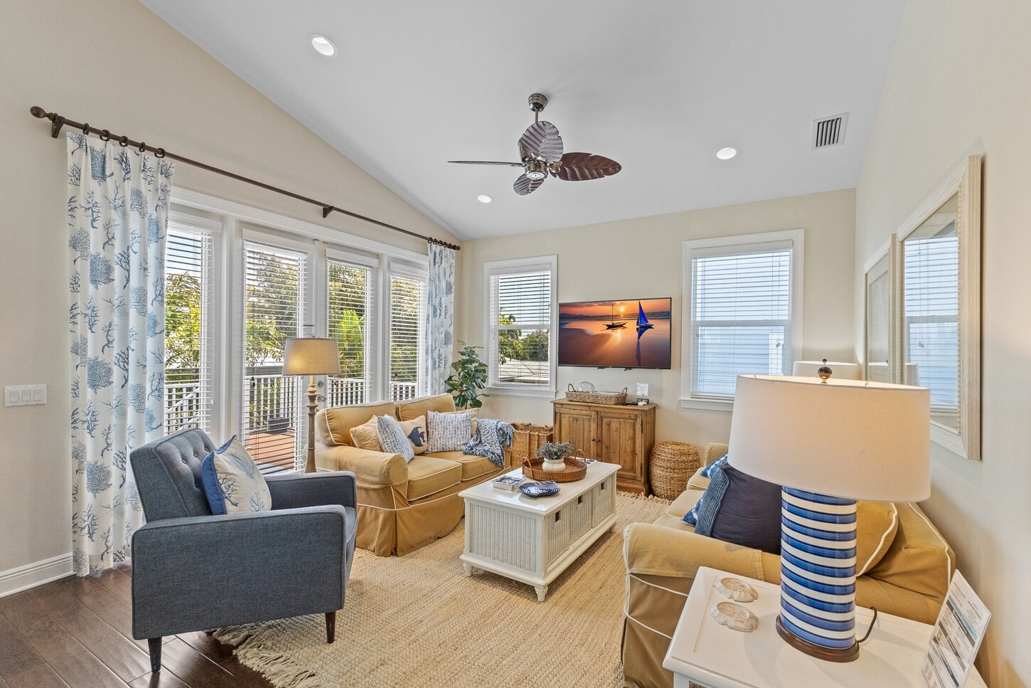 Gather comfortably in the living room