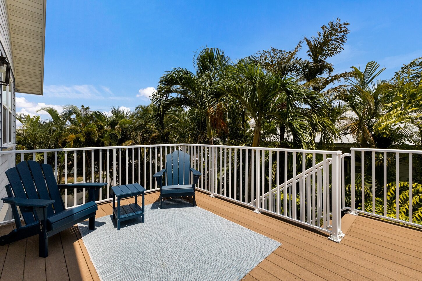 Sunny patio off the living room