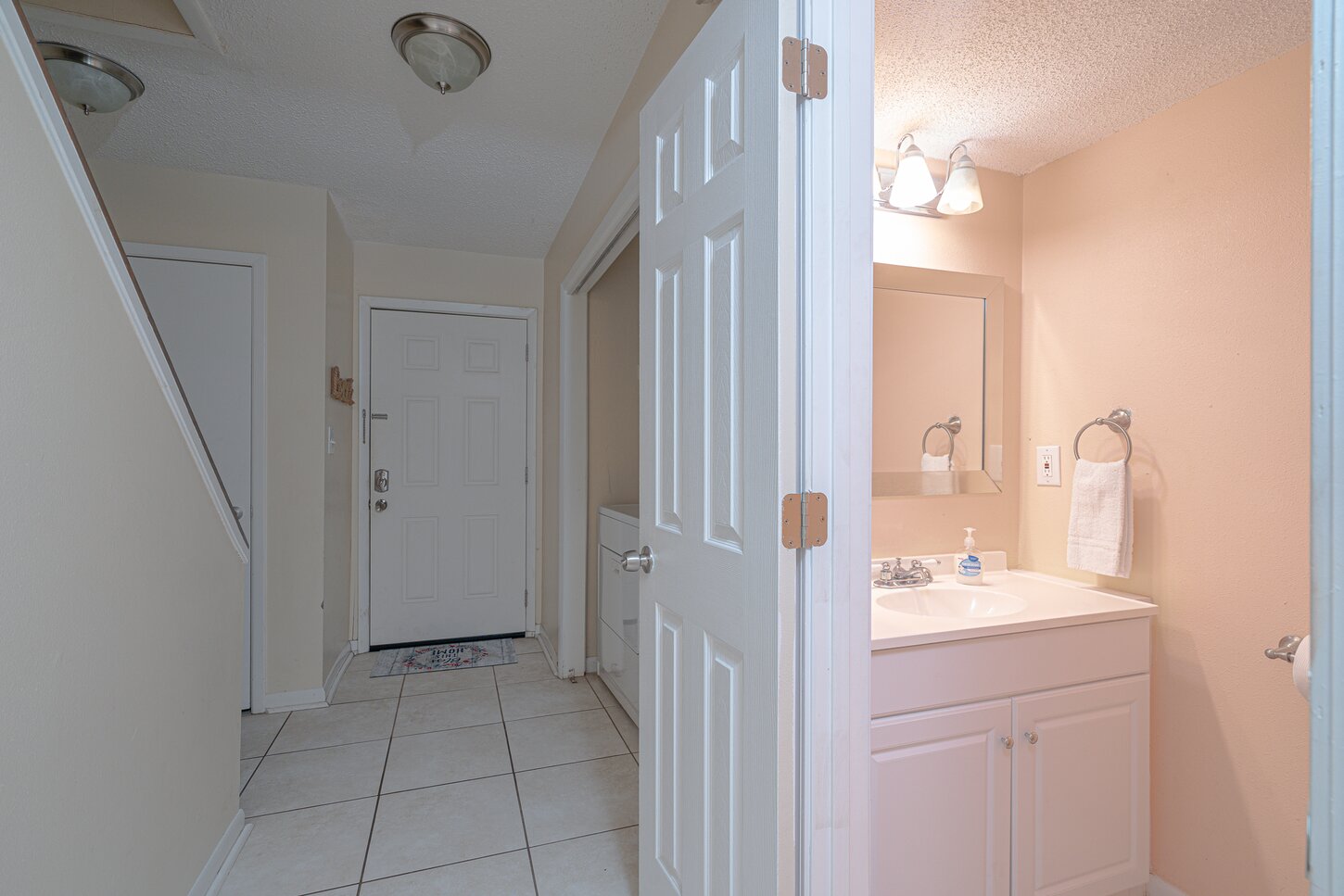 Half bathroom downstairs