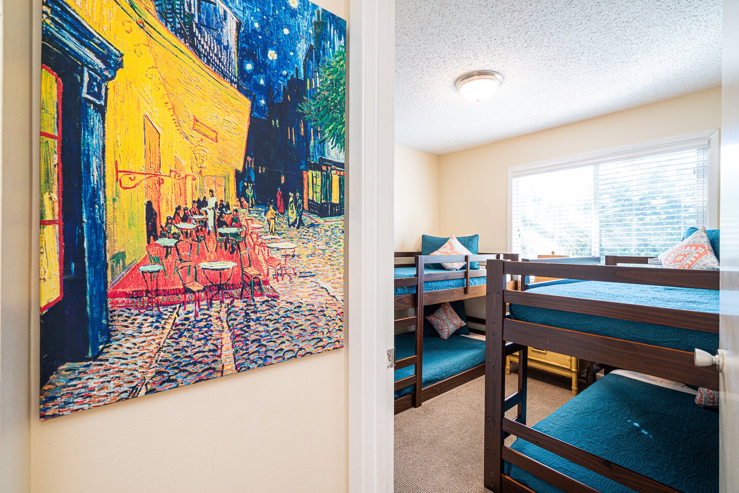 kids bedroom with bunk beds