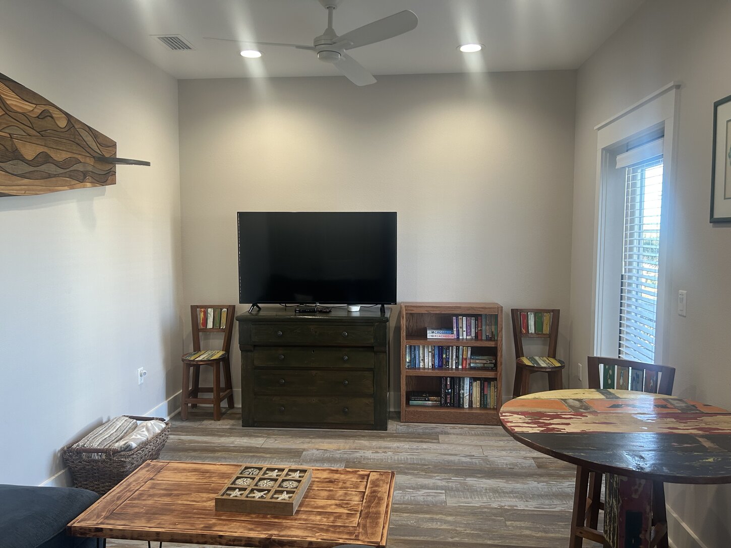 Mid-level living room is a favorite of young guests