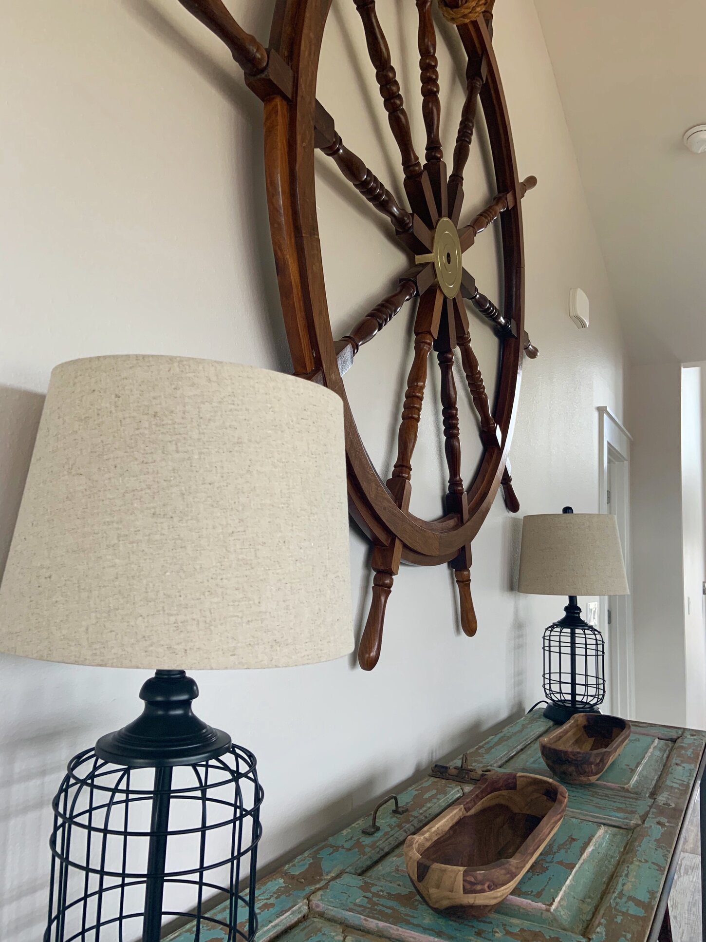 Wall opposite dining table