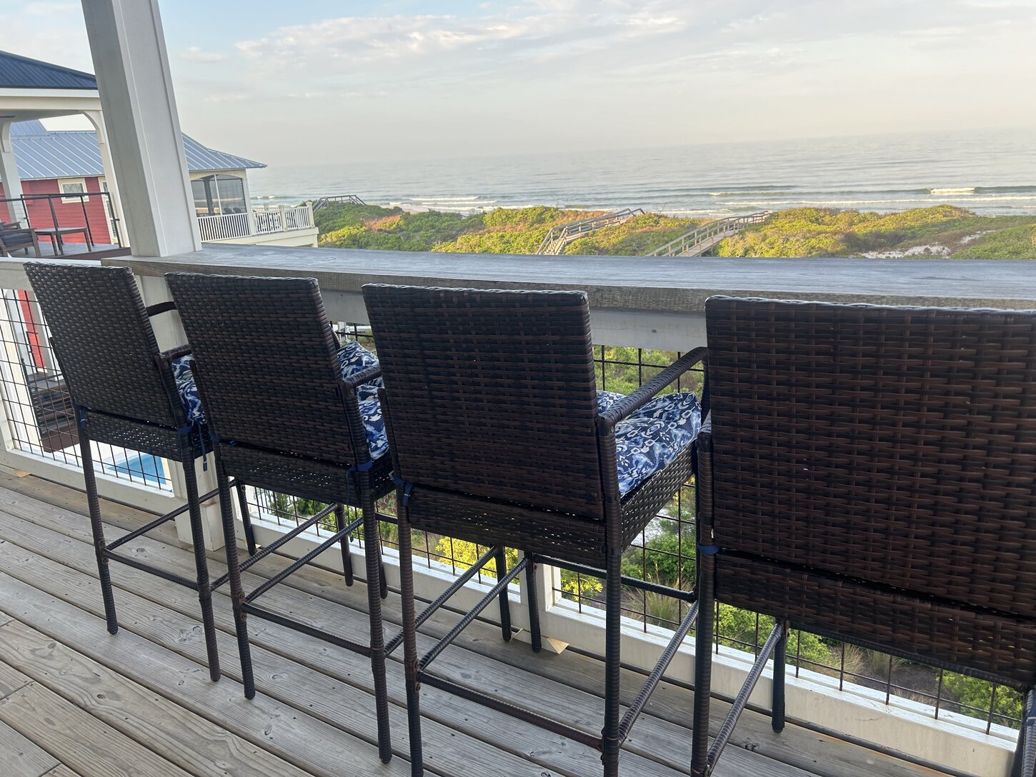 Top balcony view to south