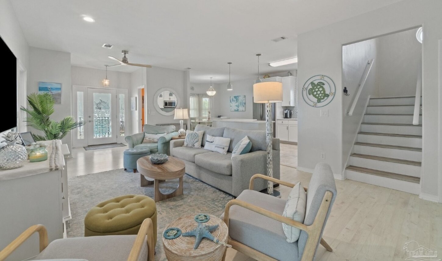 Relax in the open living room