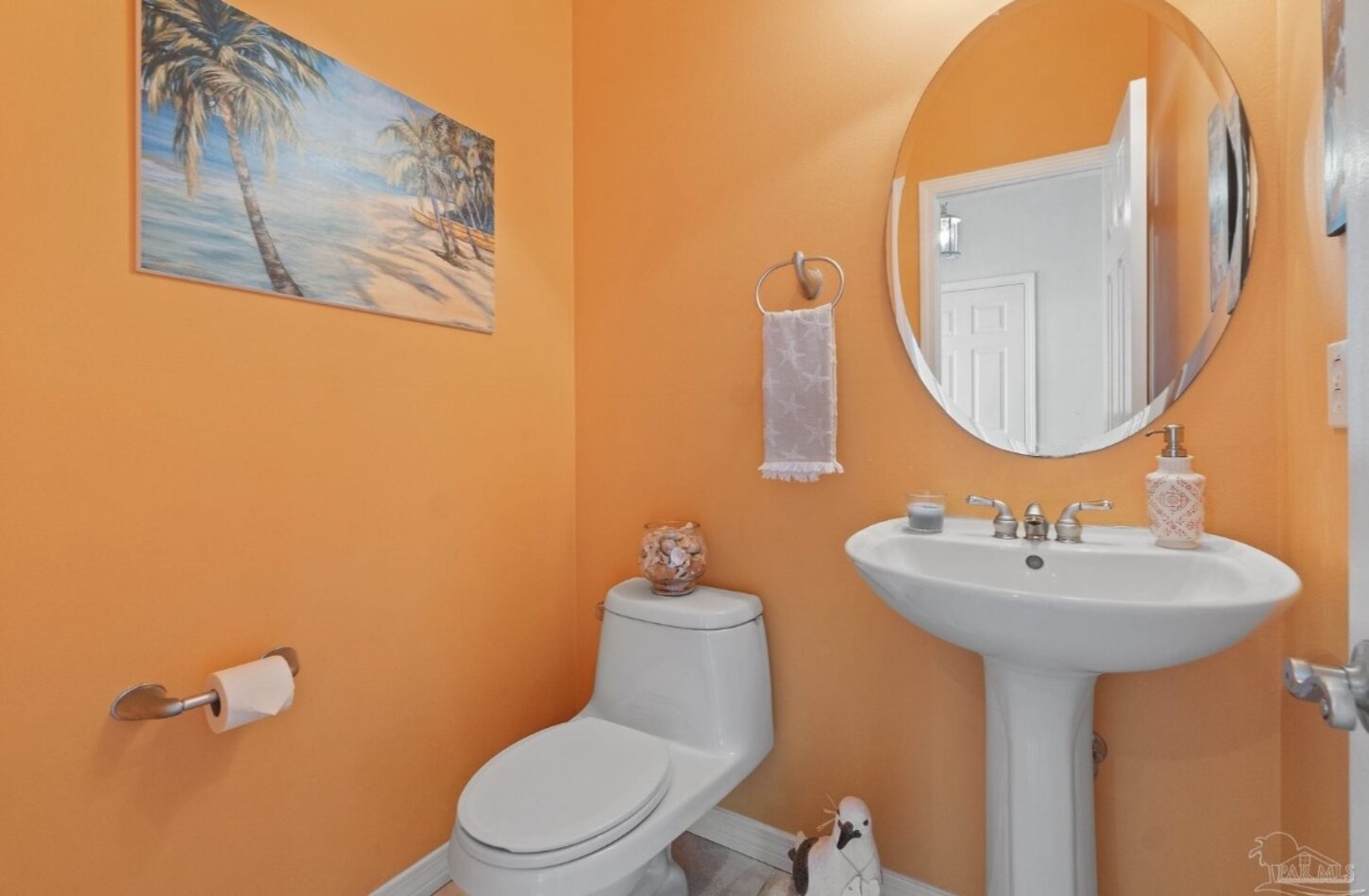Half bathroom on the main level
