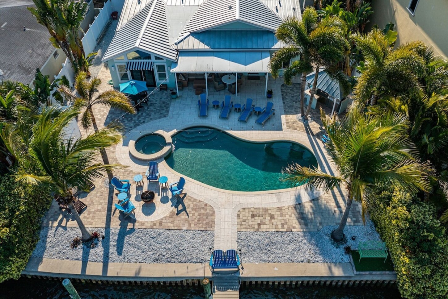 Top view of house and Outdoor Area