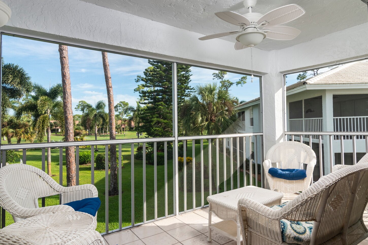 Fully furnished Lani with a view over looking Royal Palm Golf Course. 