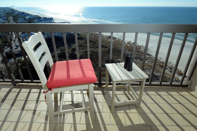 Gulf- AND Lake-front balconies at beach resort