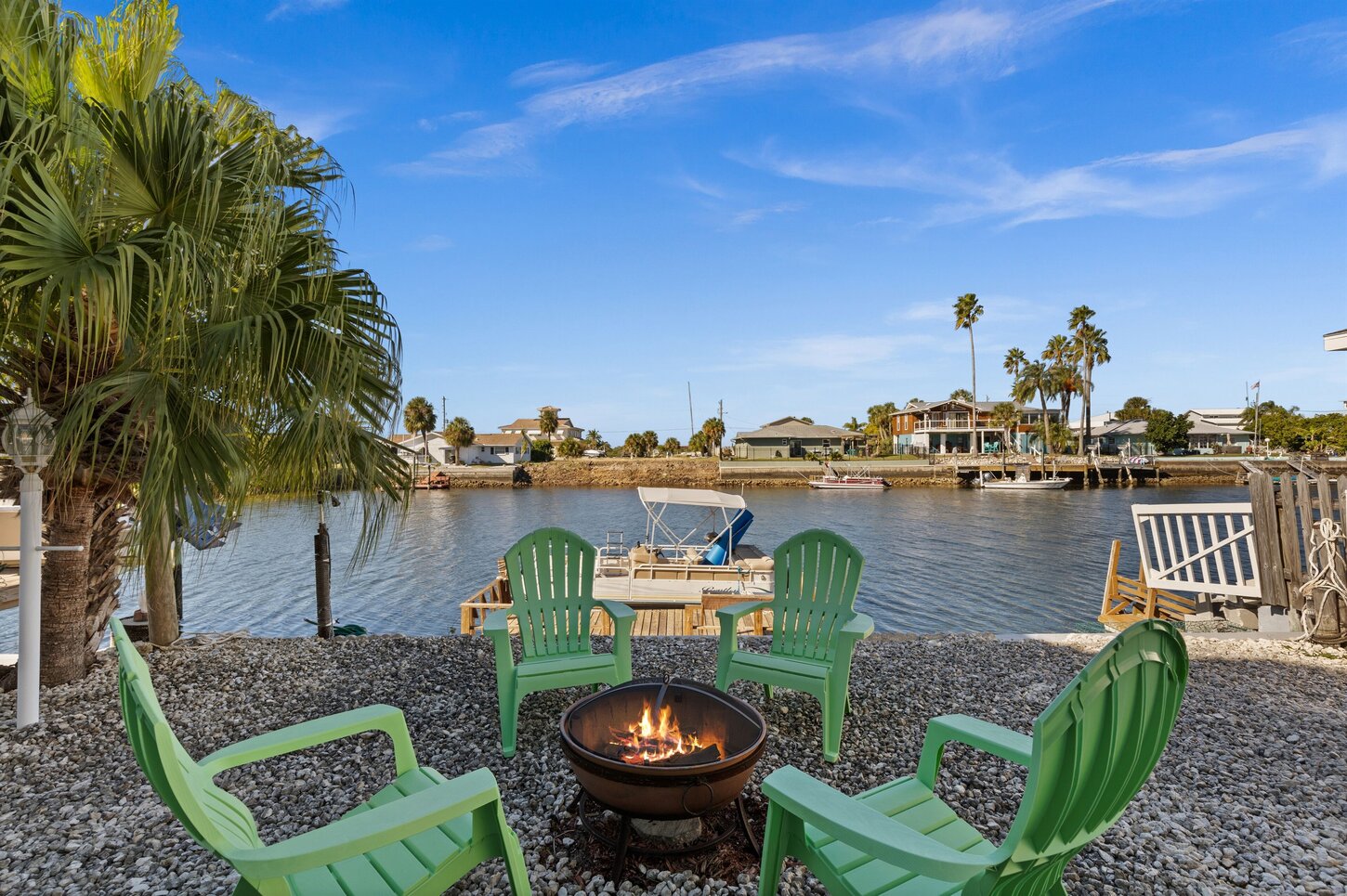 Backyard fire pit