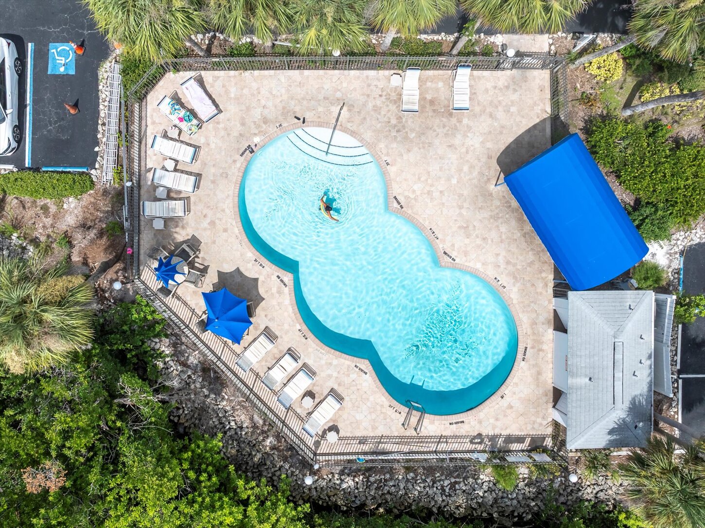 Amazing heated pool steps from the condo
